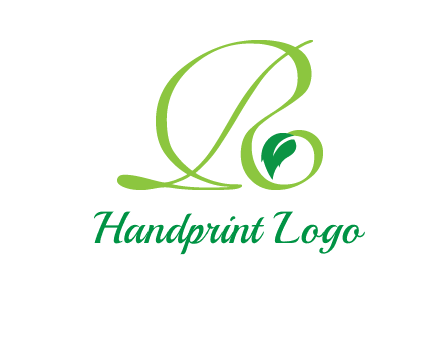 leaf letter R logo
