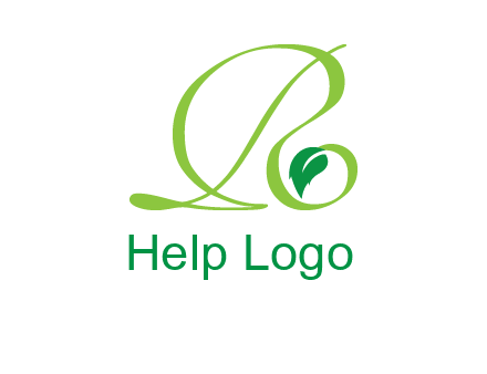 leaf letter R logo