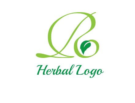 leaf letter R logo