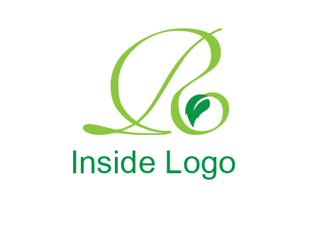leaf letter R logo