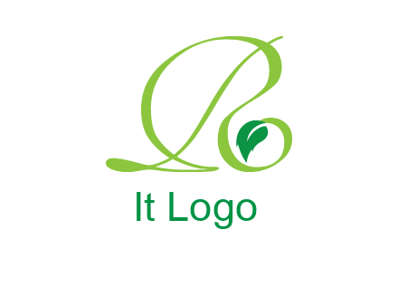 leaf letter R logo