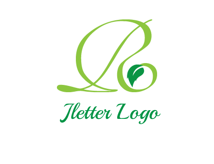 leaf letter R logo