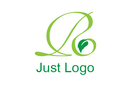 leaf letter R logo