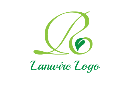 leaf letter R logo