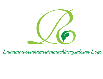 leaf letter R logo