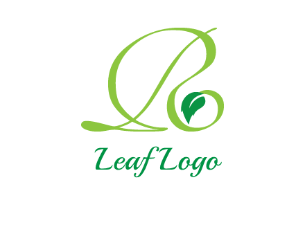 leaf letter R logo