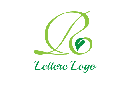 leaf letter R logo
