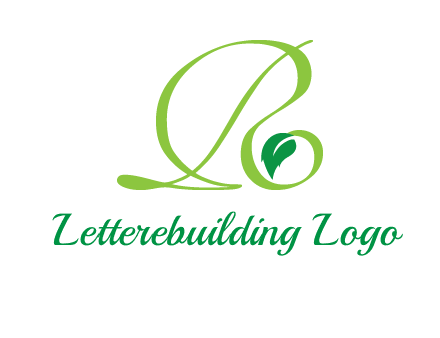 leaf letter R logo