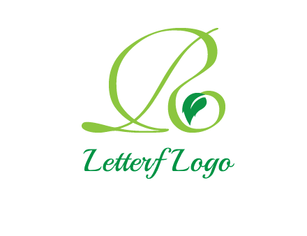 leaf letter R logo