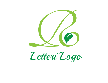 leaf letter R logo
