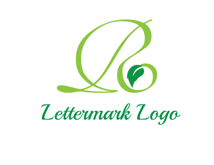 leaf letter R logo