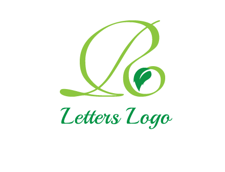 leaf letter R logo