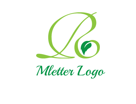 leaf letter R logo