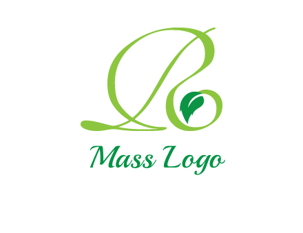 leaf letter R logo