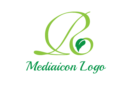 leaf letter R logo