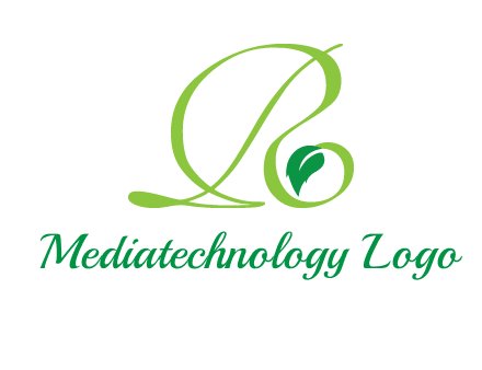 leaf letter R logo