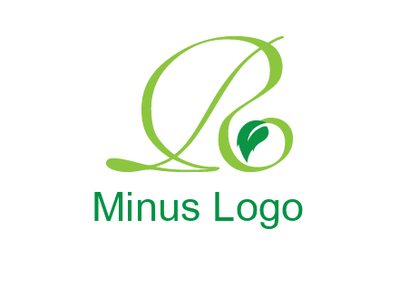 leaf letter R logo