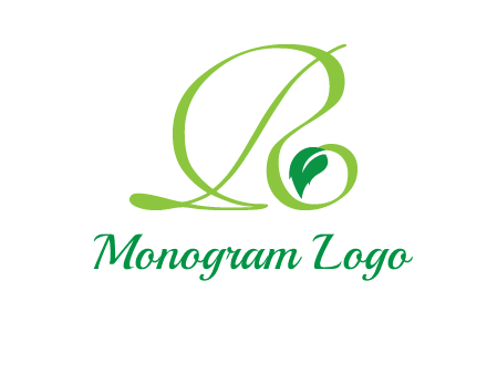 leaf letter R logo