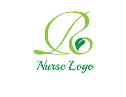 leaf letter R logo