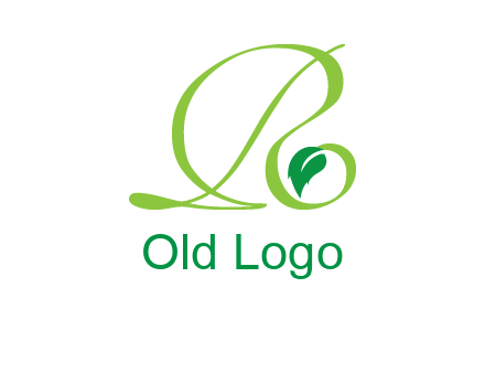 leaf letter R logo