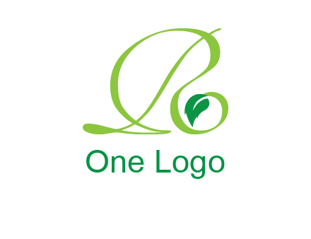 leaf letter R logo