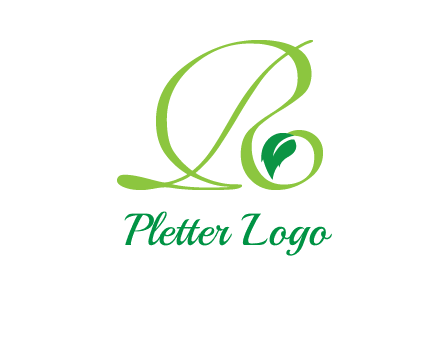 leaf letter R logo