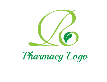 leaf letter R logo