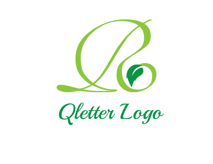 leaf letter R logo