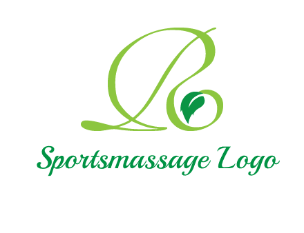 leaf letter R logo