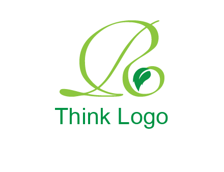 leaf letter R logo