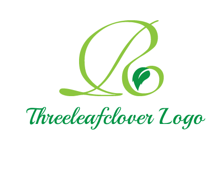 leaf letter R logo