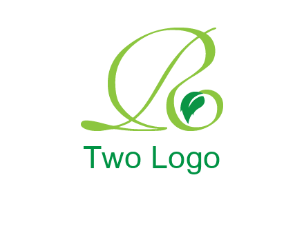 leaf letter R logo