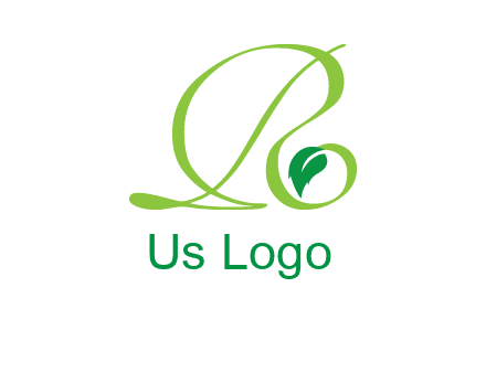 leaf letter R logo