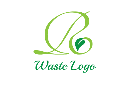 leaf letter R logo