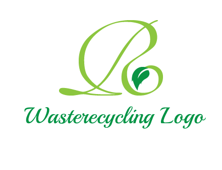 leaf letter R logo