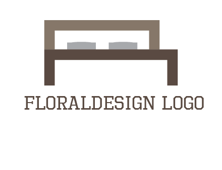 bed in Letter R logo