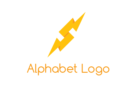 electric bolt in Letter s logo