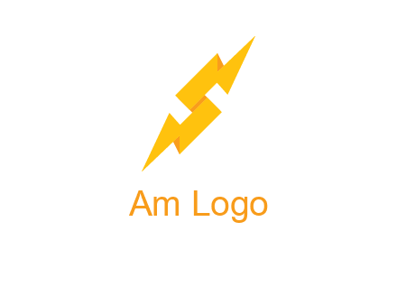 electric bolt in Letter s logo