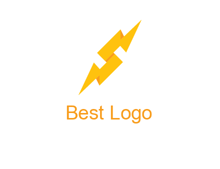 electric bolt in Letter s logo