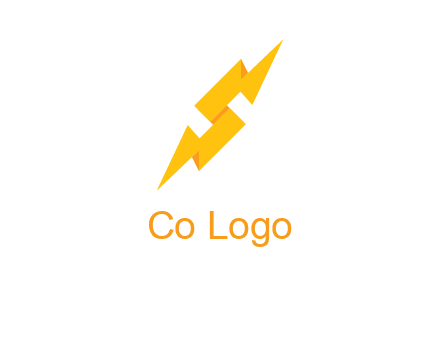 electric bolt in Letter s logo