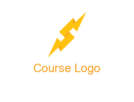 electric bolt in Letter s logo