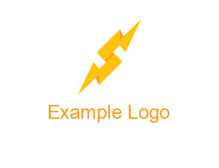 electric bolt in Letter s logo