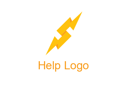 electric bolt in Letter s logo