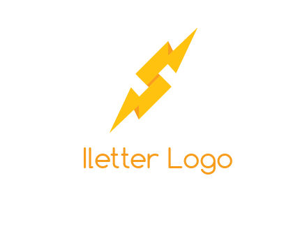 electric bolt in Letter s logo