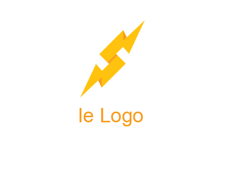 electric bolt in Letter s logo