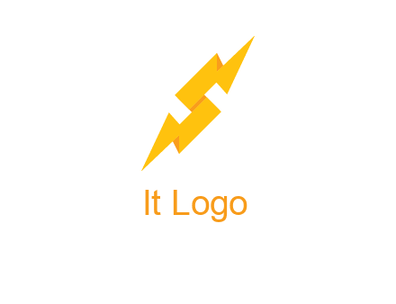 electric bolt in Letter s logo