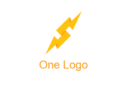 electric bolt in Letter s logo