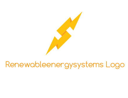 electric bolt in Letter s logo