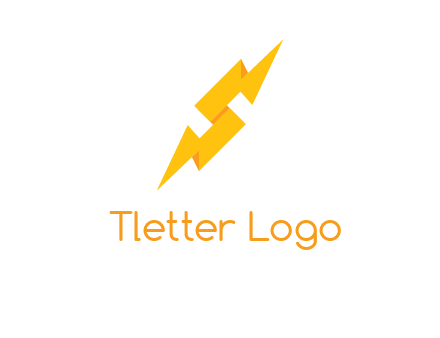 electric bolt in Letter s logo