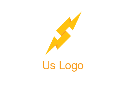 electric bolt in Letter s logo